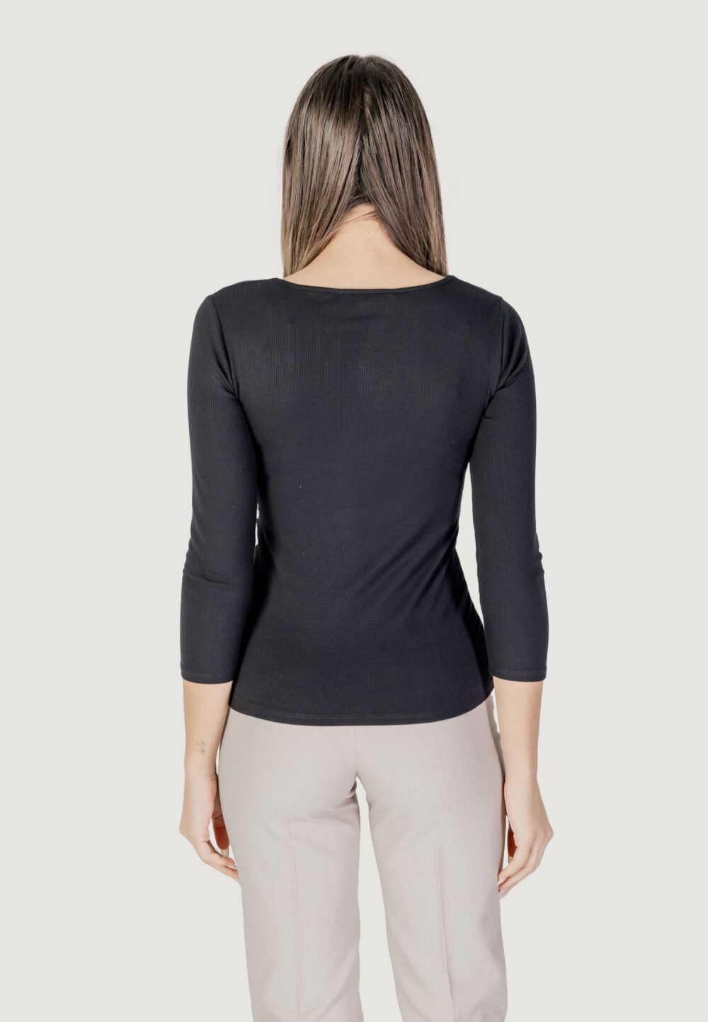T-shirt manica lunga Morgan De Toi Nero - Foto 4