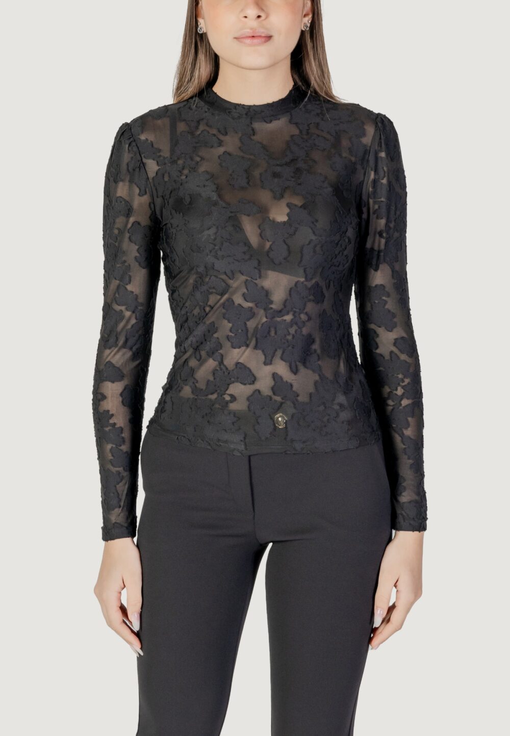 T-shirt manica lunga Morgan De Toi Nero - Foto 5