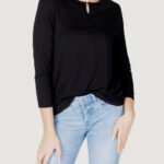 T-shirt manica lunga Street One jersey shirt w.deco detail Nero - Foto 1