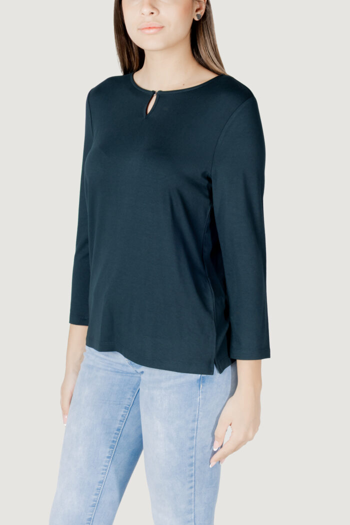 T-shirt manica lunga Street One jersey shirt w.deco detail Verde Scuro
