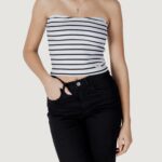Top Calvin Klein Jeans woven label rib Bianco - Foto 1