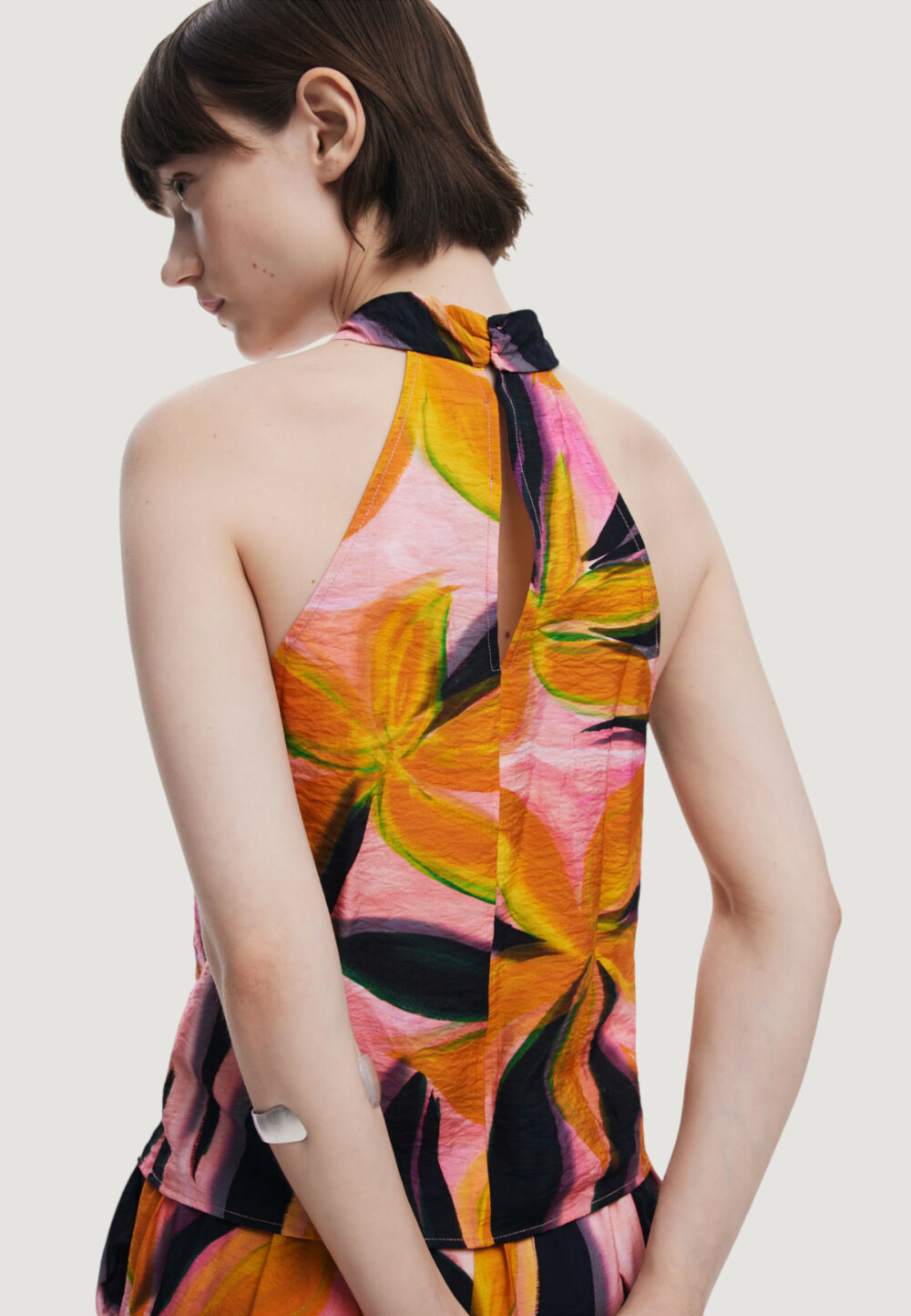 Top Desigual blus_eos Arancione - Foto 3