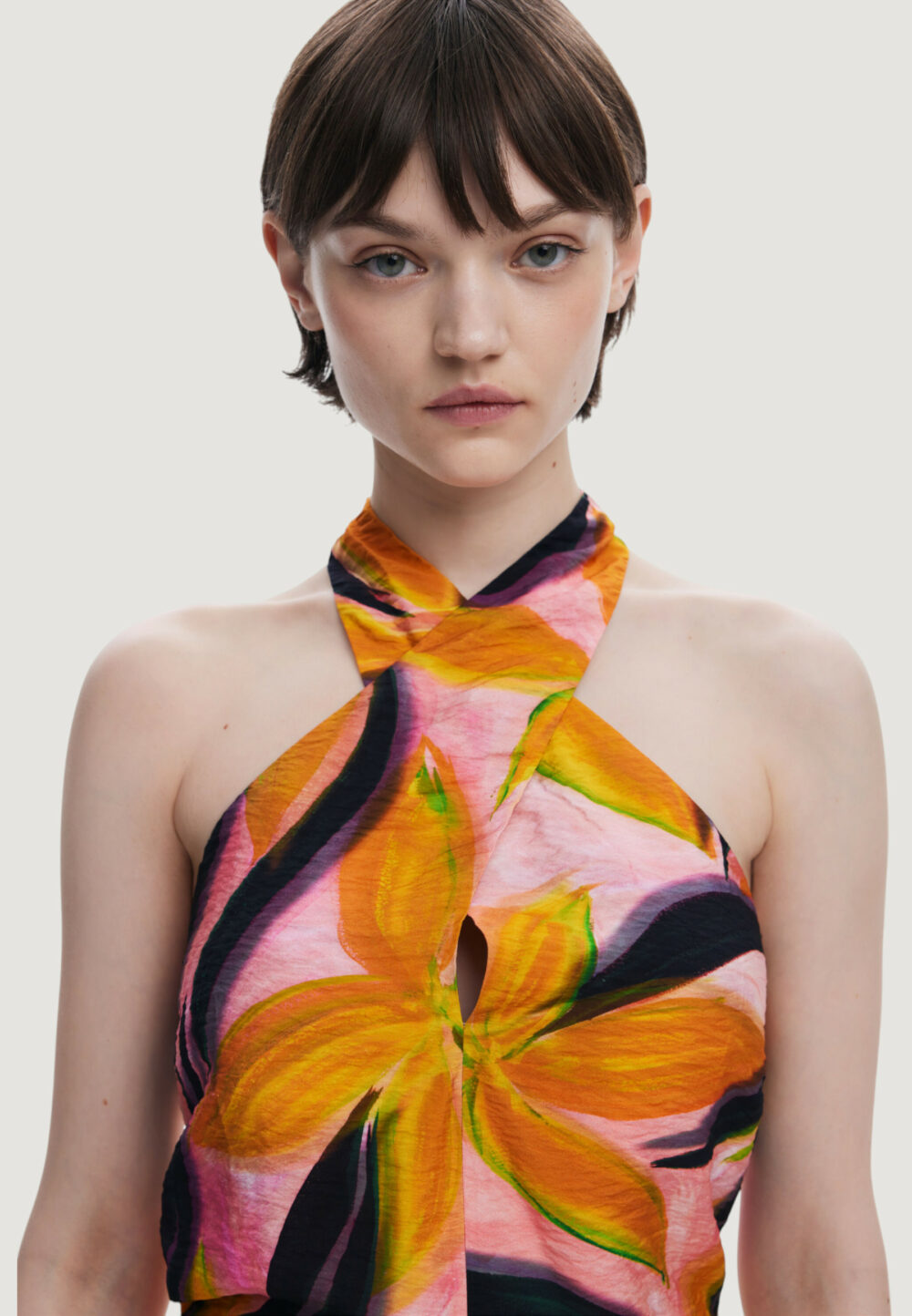 Top Desigual blus_eos Arancione - Foto 2