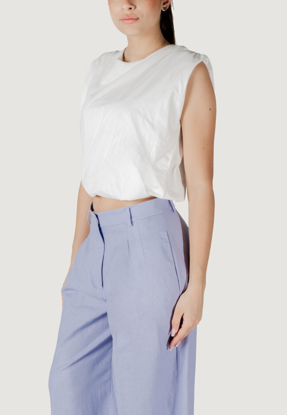 Top Jacqueline de Yong jdymara s/l bubble top jrs Bianco - Foto 2
