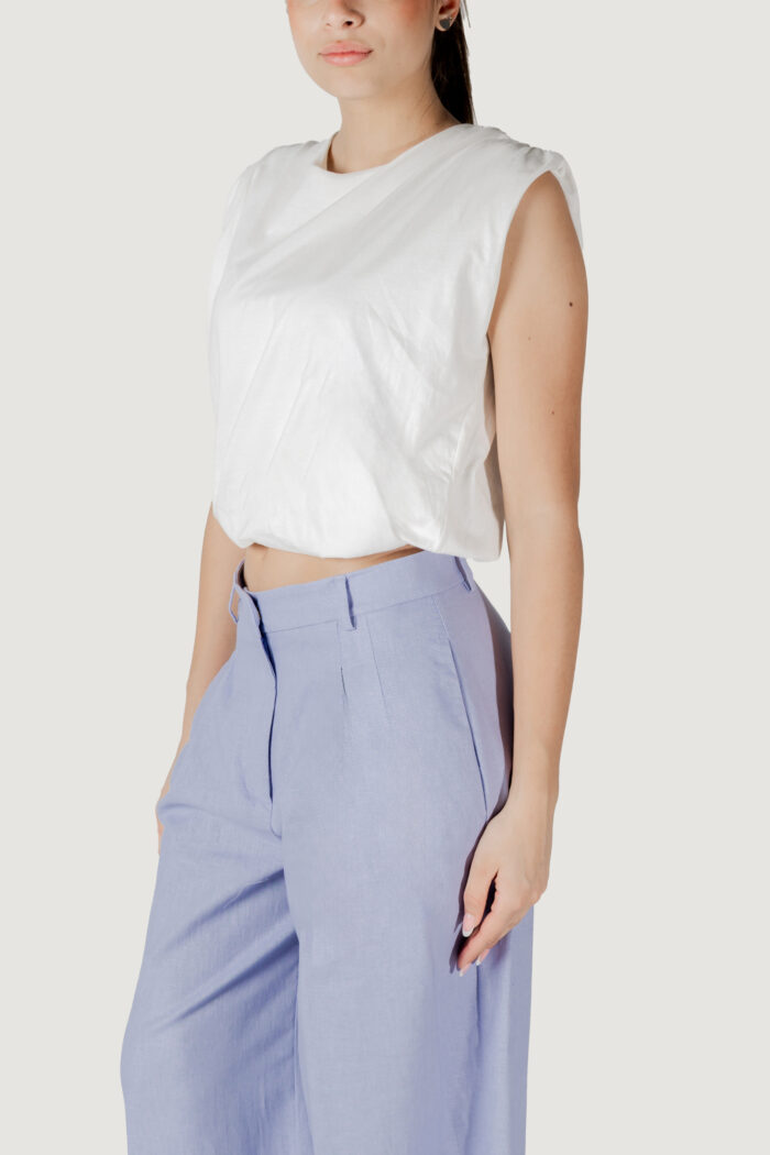 Top Jacqueline de Yong jdymara s/l bubble top jrs Bianco