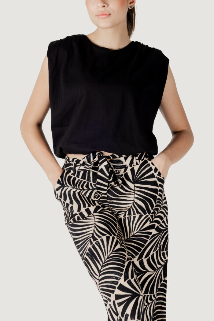 Top Jacqueline de Yong jdymara s/l bubble top jrs Nero