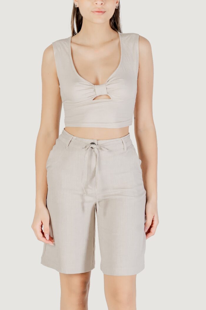 Top Only onljany s/l twist top jrs Beige