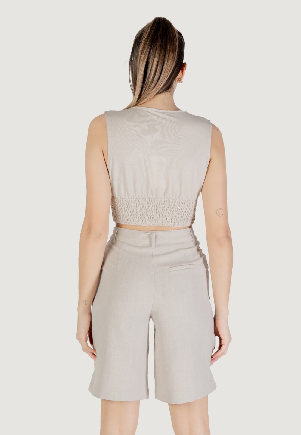 Top Only onljany s/l twist top jrs Beige - Foto 4