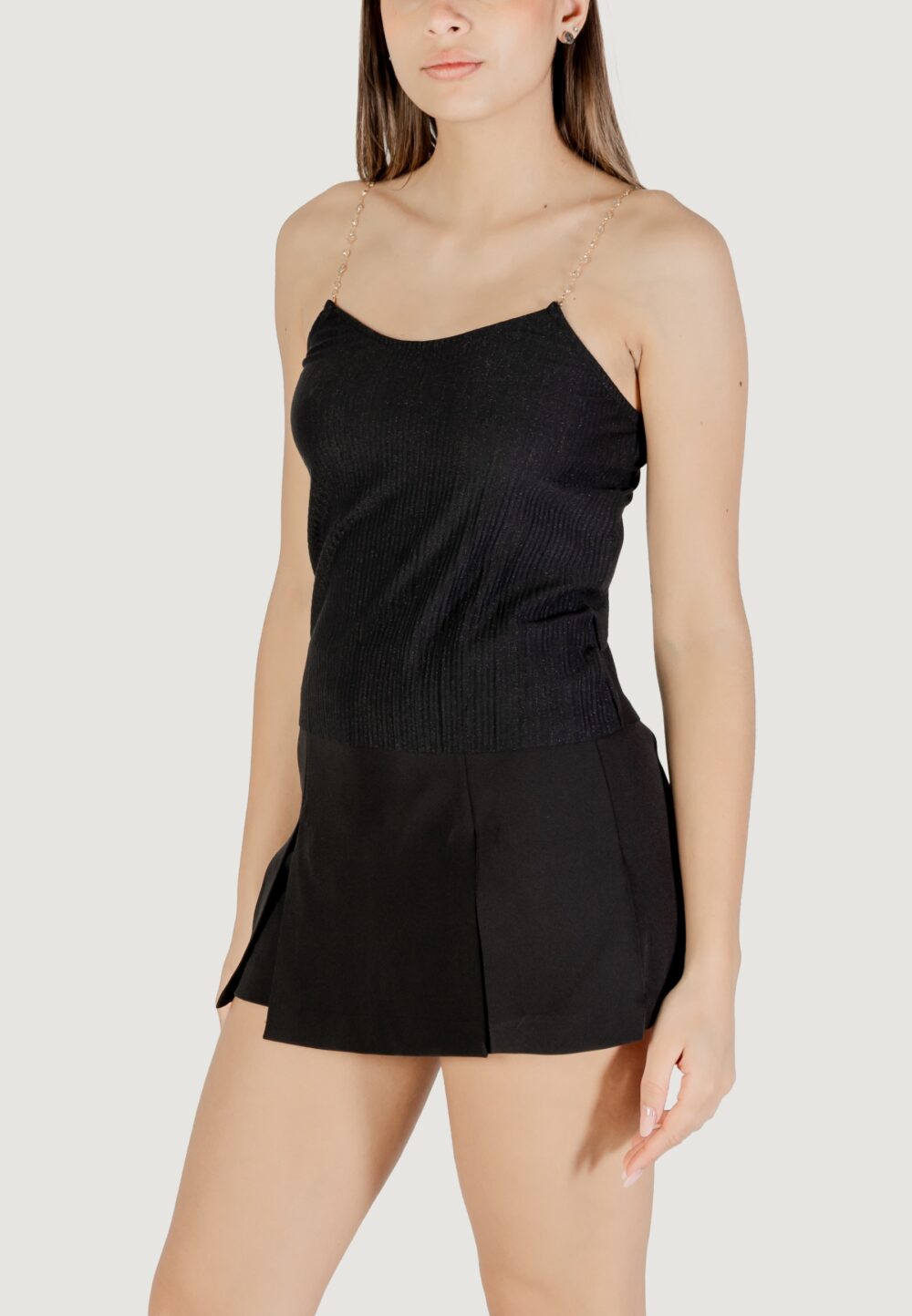 Top Only onlgail s/l glitter top jrs Nero - Foto 2