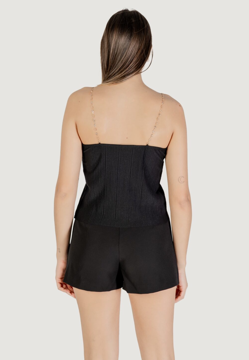 Top Only onlgail s/l glitter top jrs Nero - Foto 4