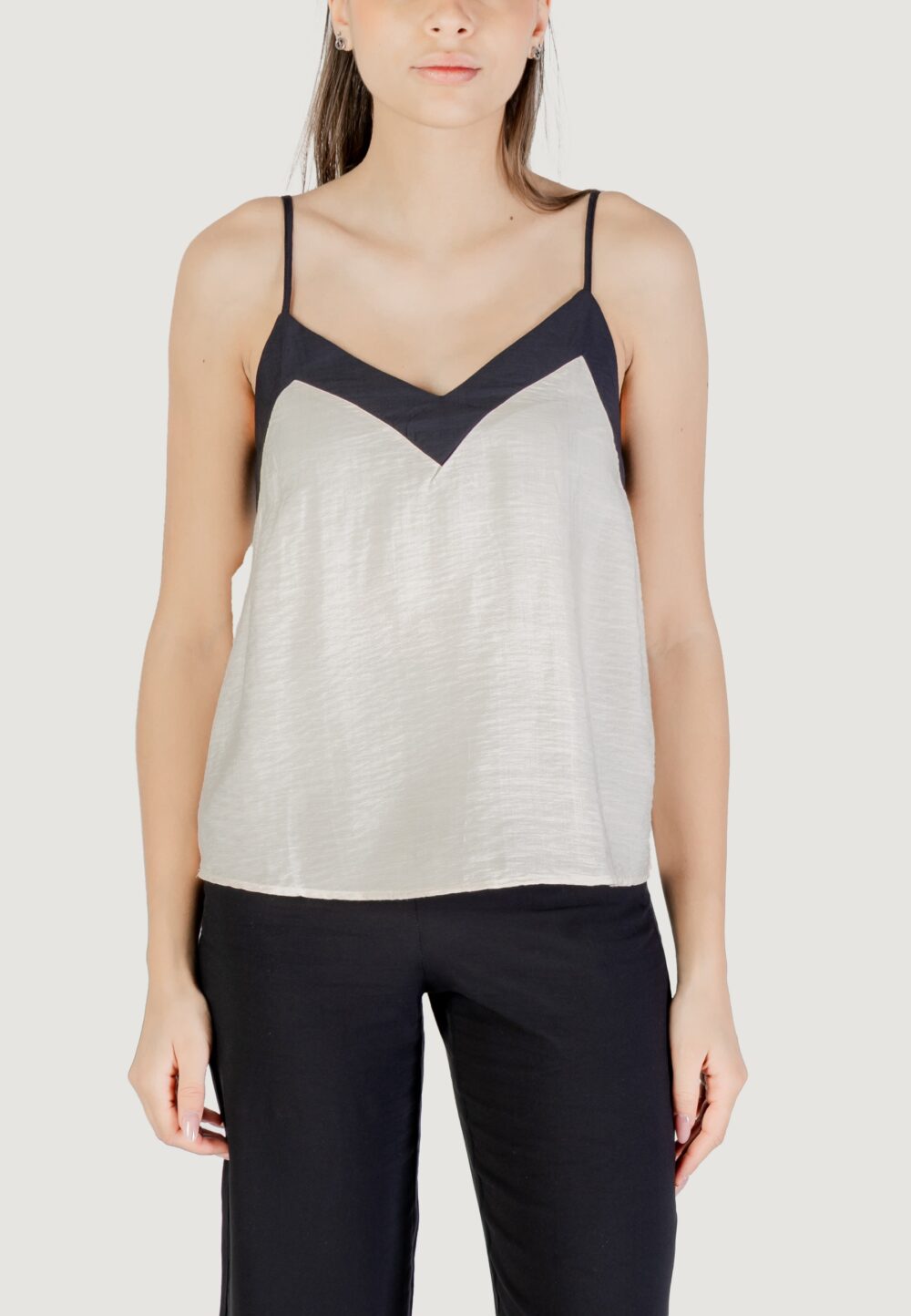 Top Vero Moda vmdenise singlet top wvn btq ga Crema - Foto 5
