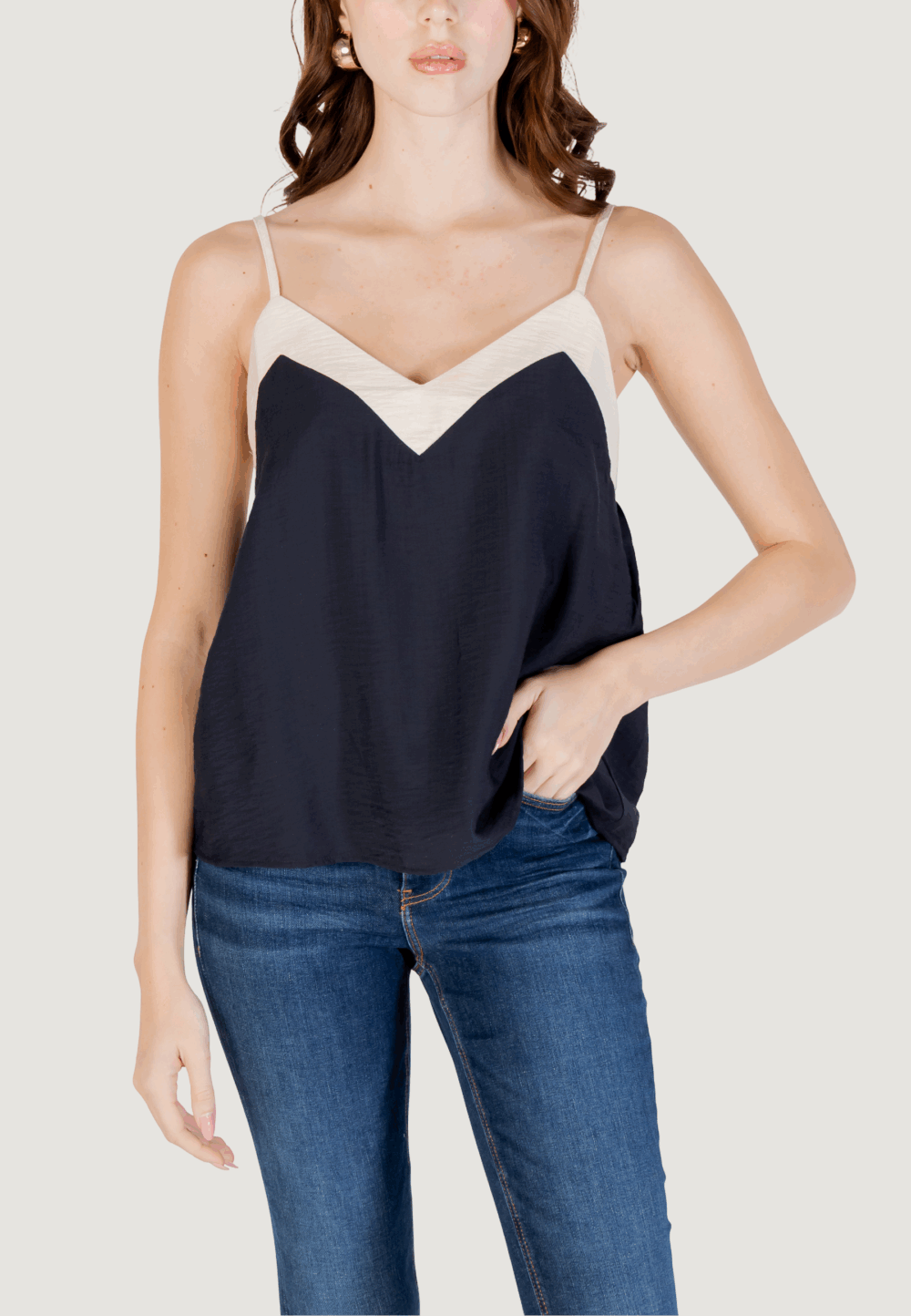 Top Vero Moda vmdenise singlet top wvn btq ga Nero - Foto 1