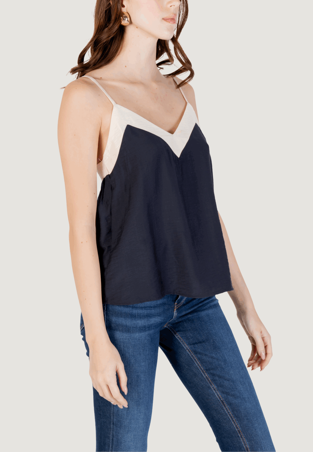 Top Vero Moda vmdenise singlet top wvn btq ga Nero - Foto 3
