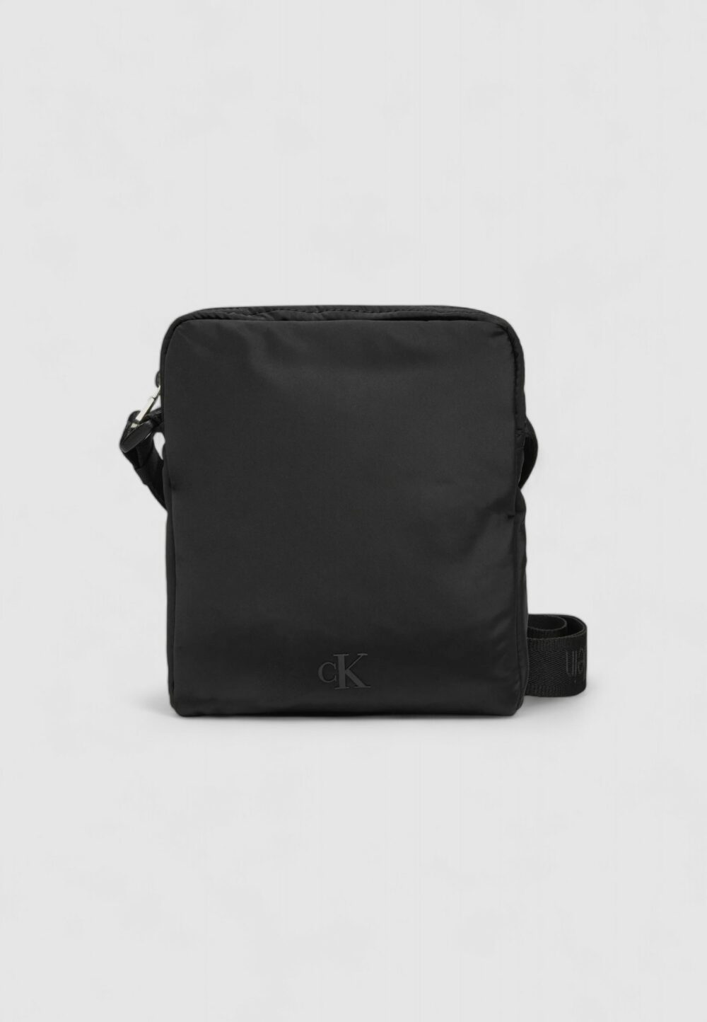 Tracolla Calvin Klein over webbing reporter18 ny Nero - Foto 1