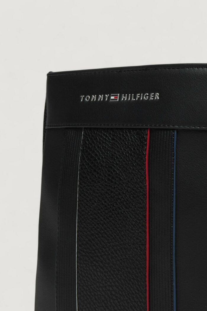 Tracolla Tommy Hilfiger th foundation mini crossover Nero