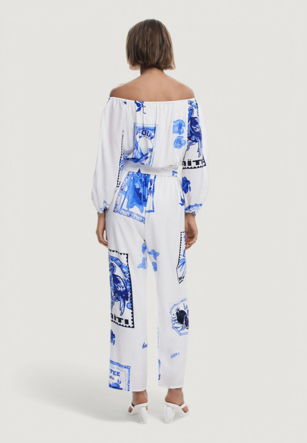 Tutina Desigual jumpsuit_tÁmesis Bianco - Foto 4