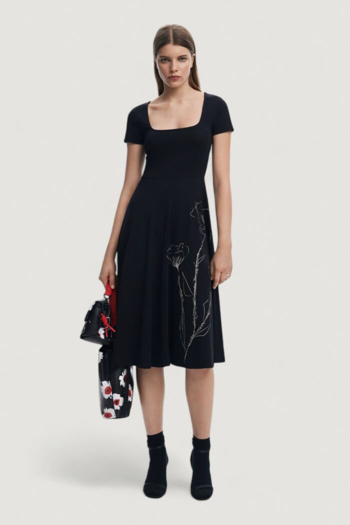 Vestito midi Desigual vest_napoles Nero