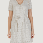 Vestito corto Vila Clothes viamalina v-neck s/s/pb Beige chiaro - Foto 1