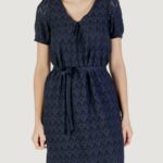 Vestito corto Vila Clothes viamalina v-neck s/s/pb Blu - Foto 1