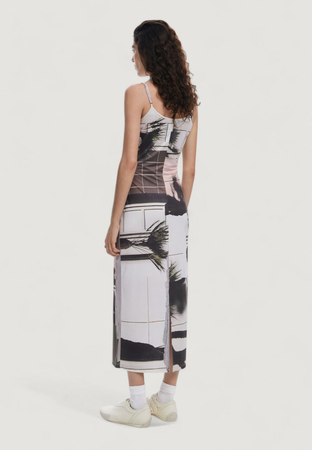 Vestito lungo Desigual vest_shelley Beige - Foto 2