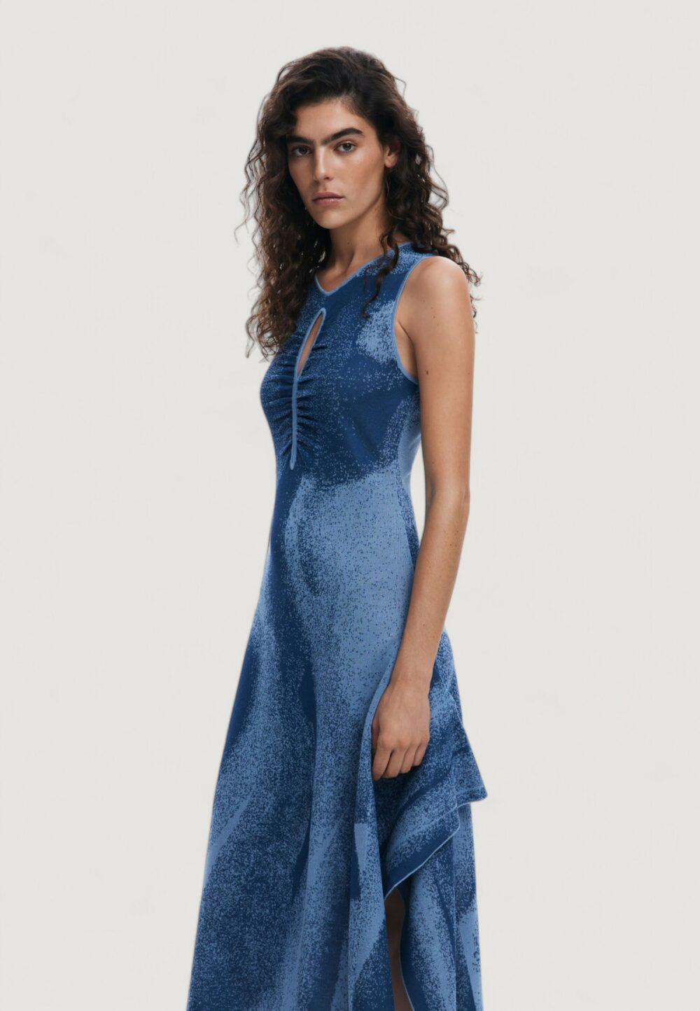 Vestito lungo Desigual vest_tallin Blu - Foto 4