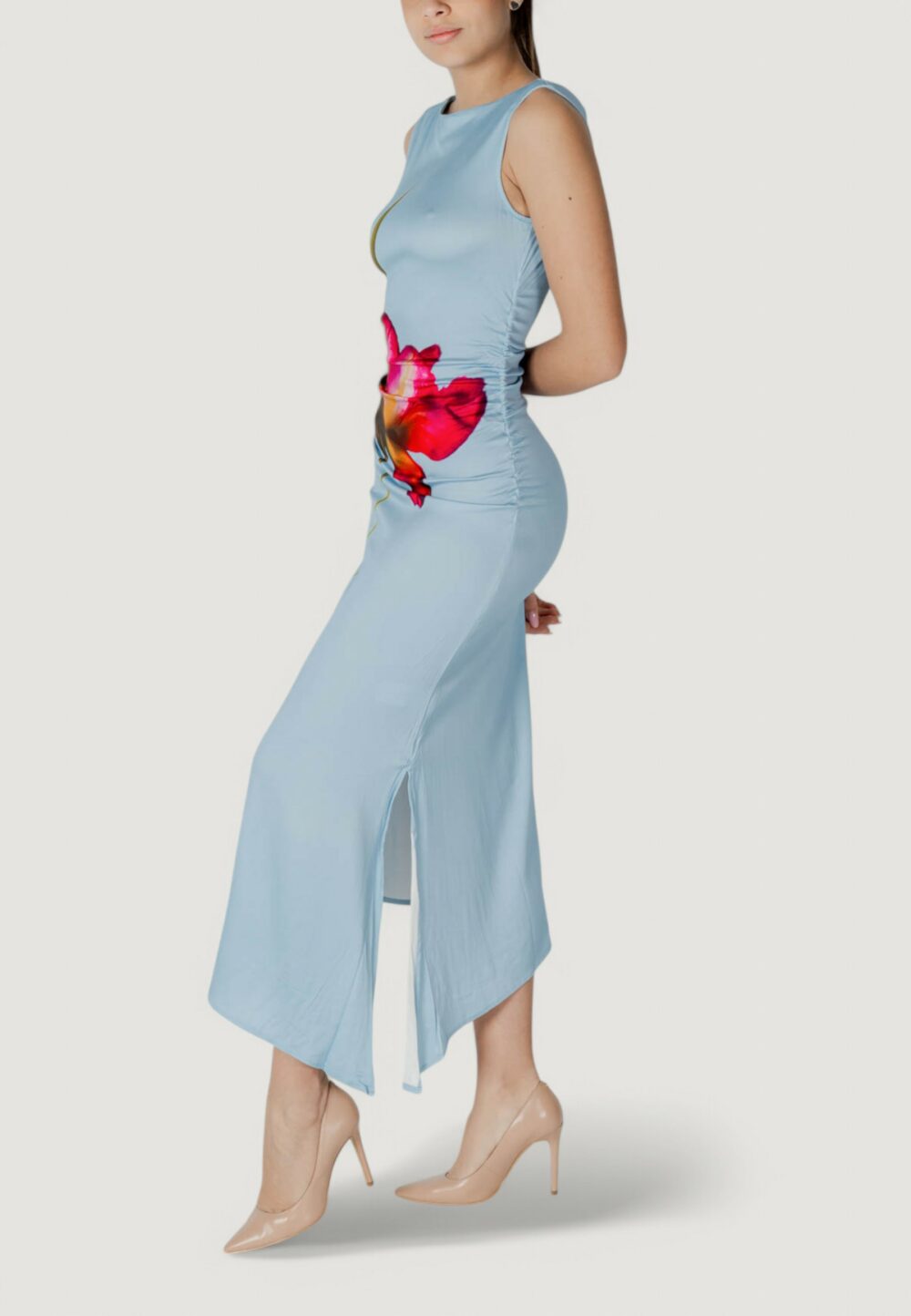 Vestito lungo Desigual vest_reims Celeste - Foto 5