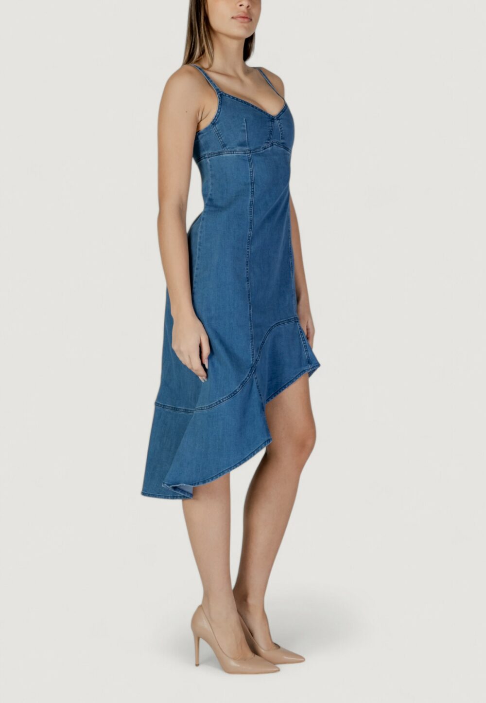 Vestito lungo Desigual vest_munich Denim - Foto 2