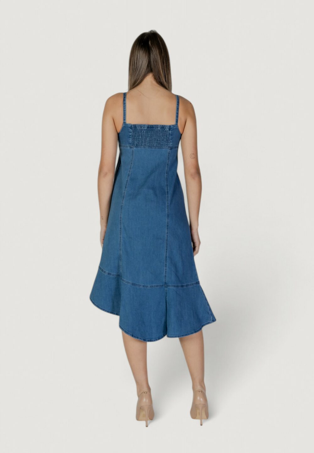 Vestito lungo Desigual vest_munich Denim - Foto 3