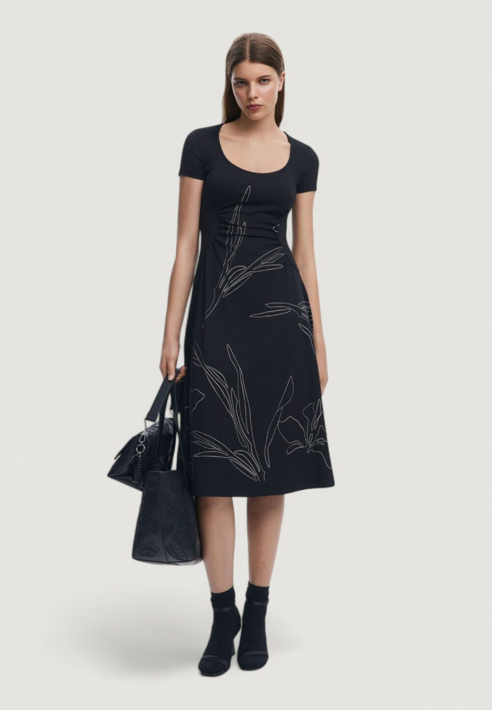 Vestito lungo Desigual vest_bucarest Nero - Foto 1