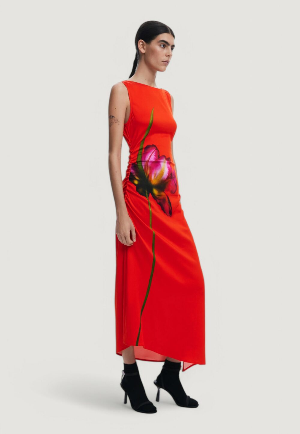 Vestito lungo Desigual vest_reims Rosso - Foto 3