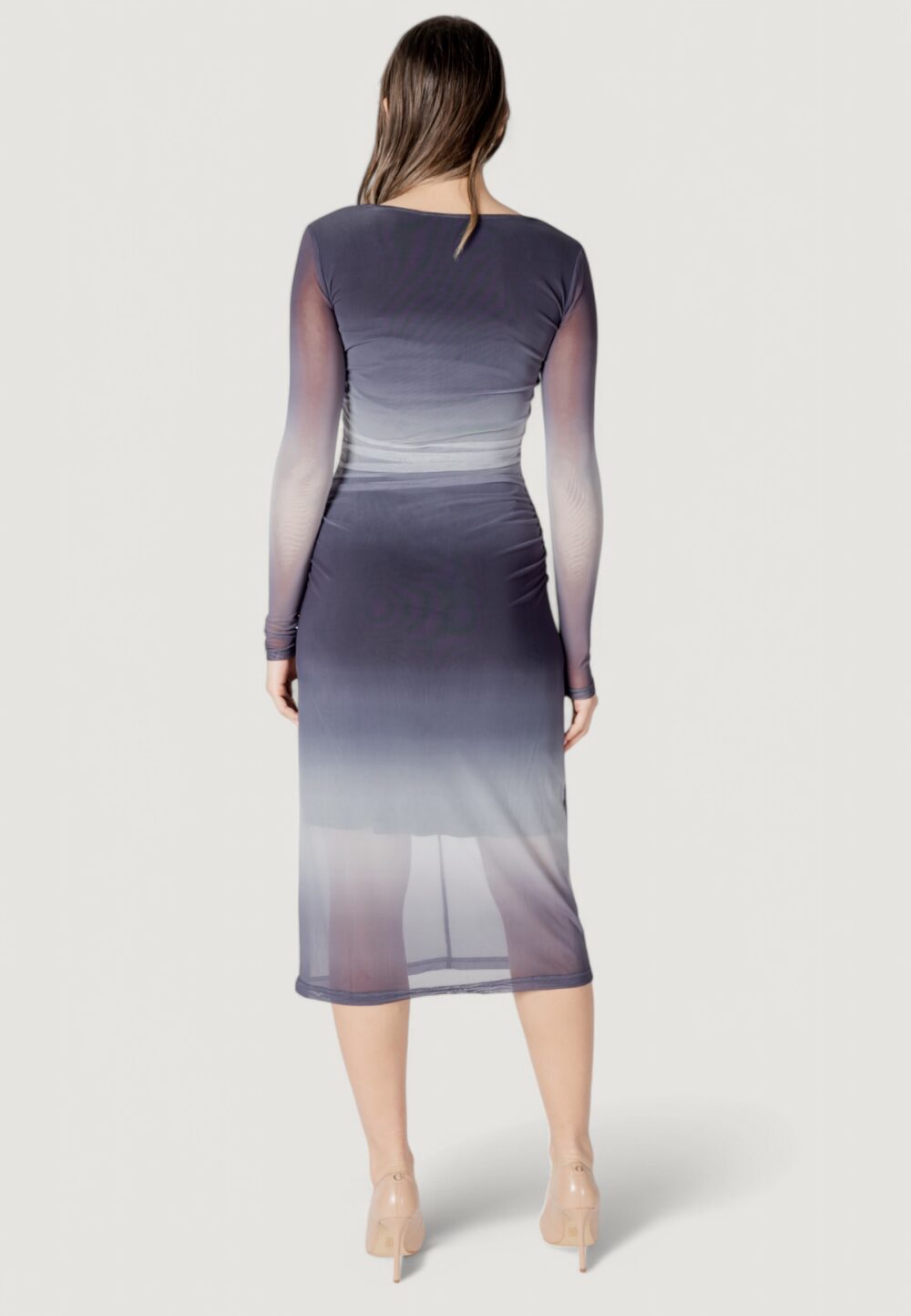 Vestito lungo ICHI ihpenlopa dr Grigio - Foto 5