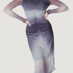Vestito lungo ICHI ihpenlopa dr Grigio - Foto 1
