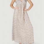 Vestito lungo Only onlsadia life strap bow maxi wvn Beige chiaro - Foto 1
