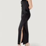 Vestito lungo Only onlchigo life strap satin maxi wvn Nero - Foto 1