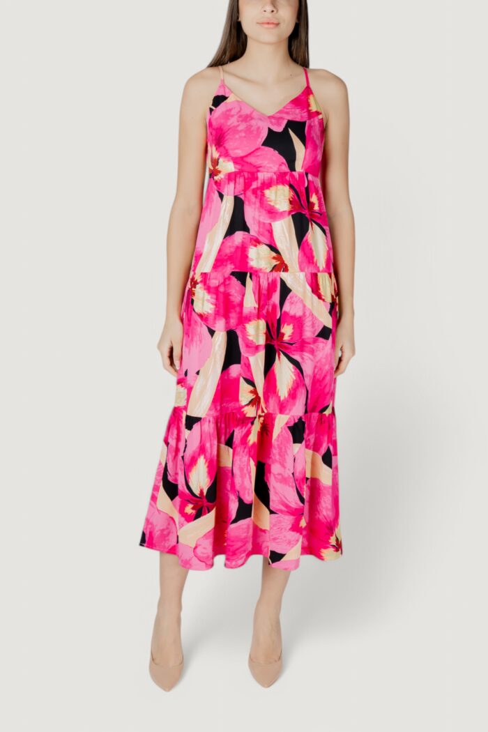 Vestito lungo Only onlalma life vis strap long dress  aop Rosa