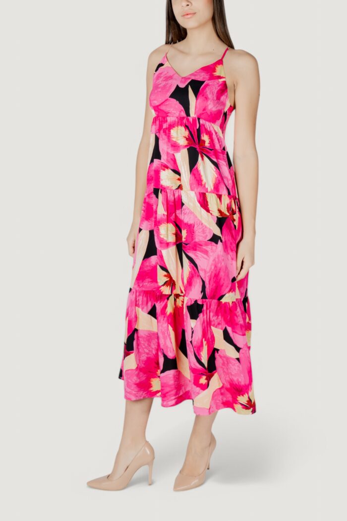 Vestito lungo Only onlalma life vis strap long dress  aop Rosa