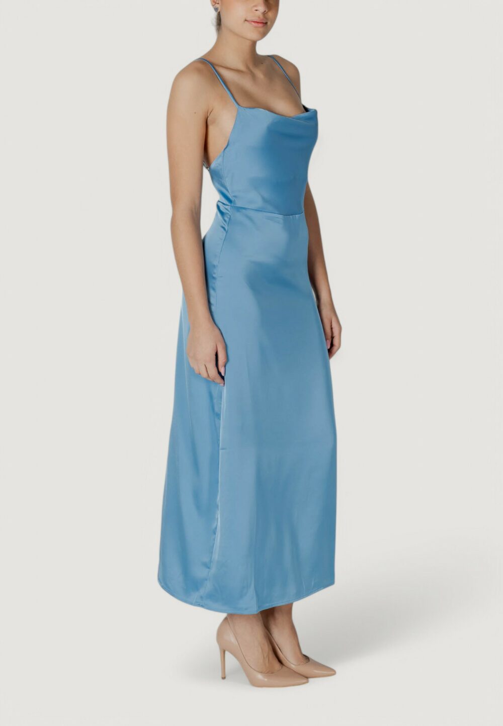 Vestito lungo Vila Clothes viravenna strap ankle - noos Turchese - Foto 5