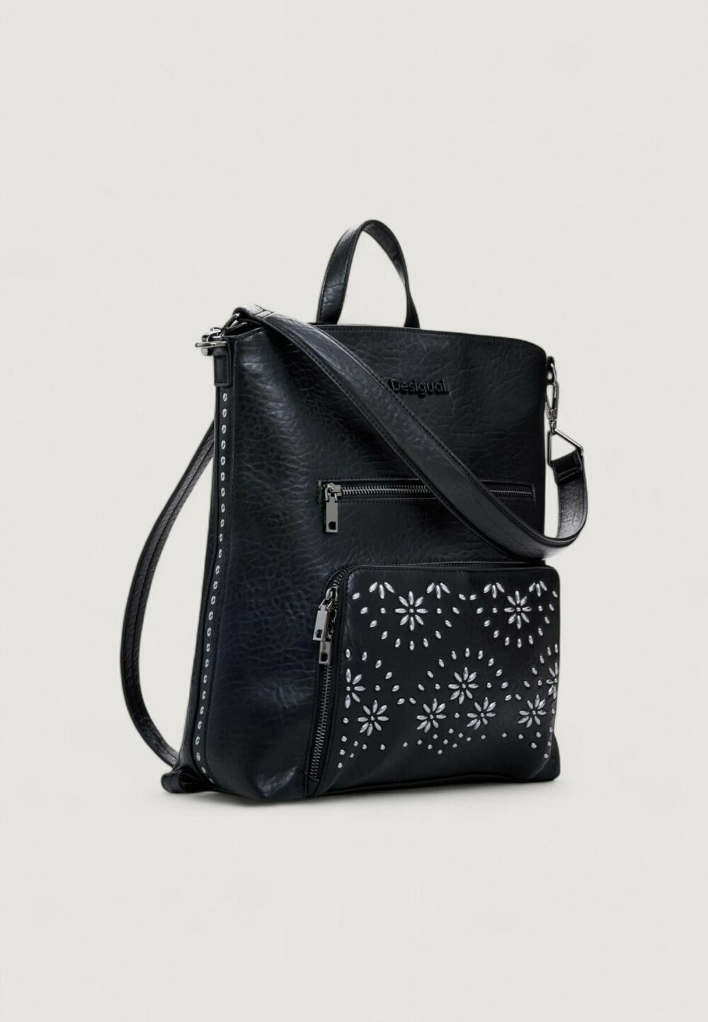 Zaino Desigual bag_metal dandelion_pretoria Nero - Foto 3