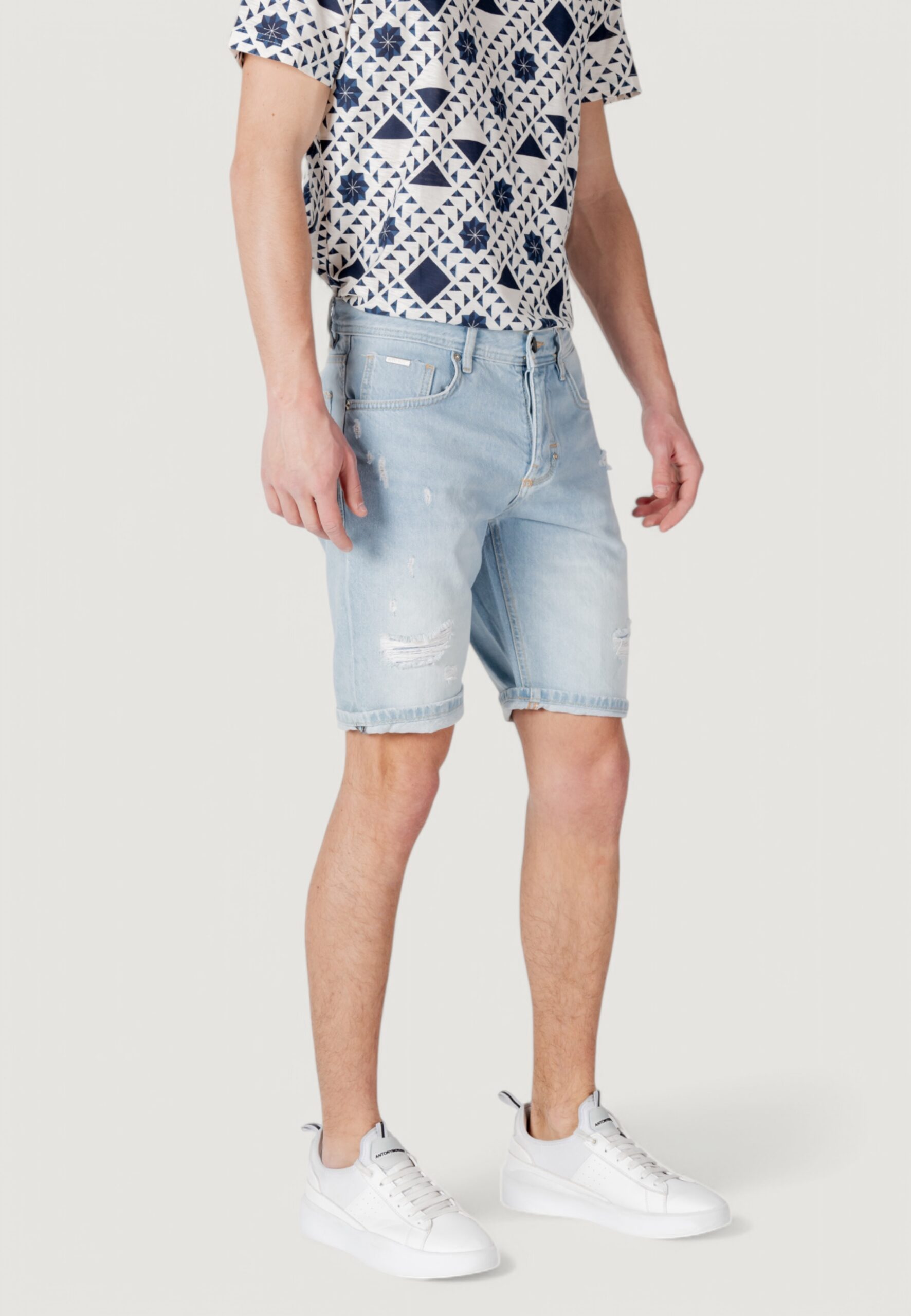 Bermuda Antony Morato argon slim fit Blue Denim Chiaro - Foto 3