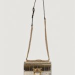 Borsa Pinko love one mini dc anguilla lami Black gold - Foto 1