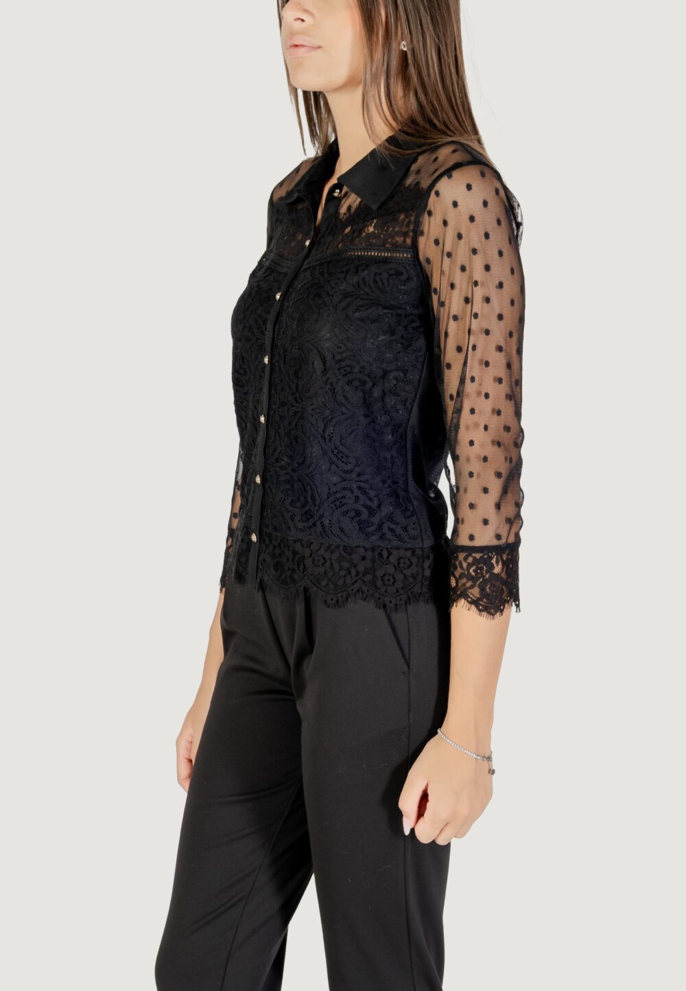 Camicia manica lunga Morgan De Toi Nero - Foto 2