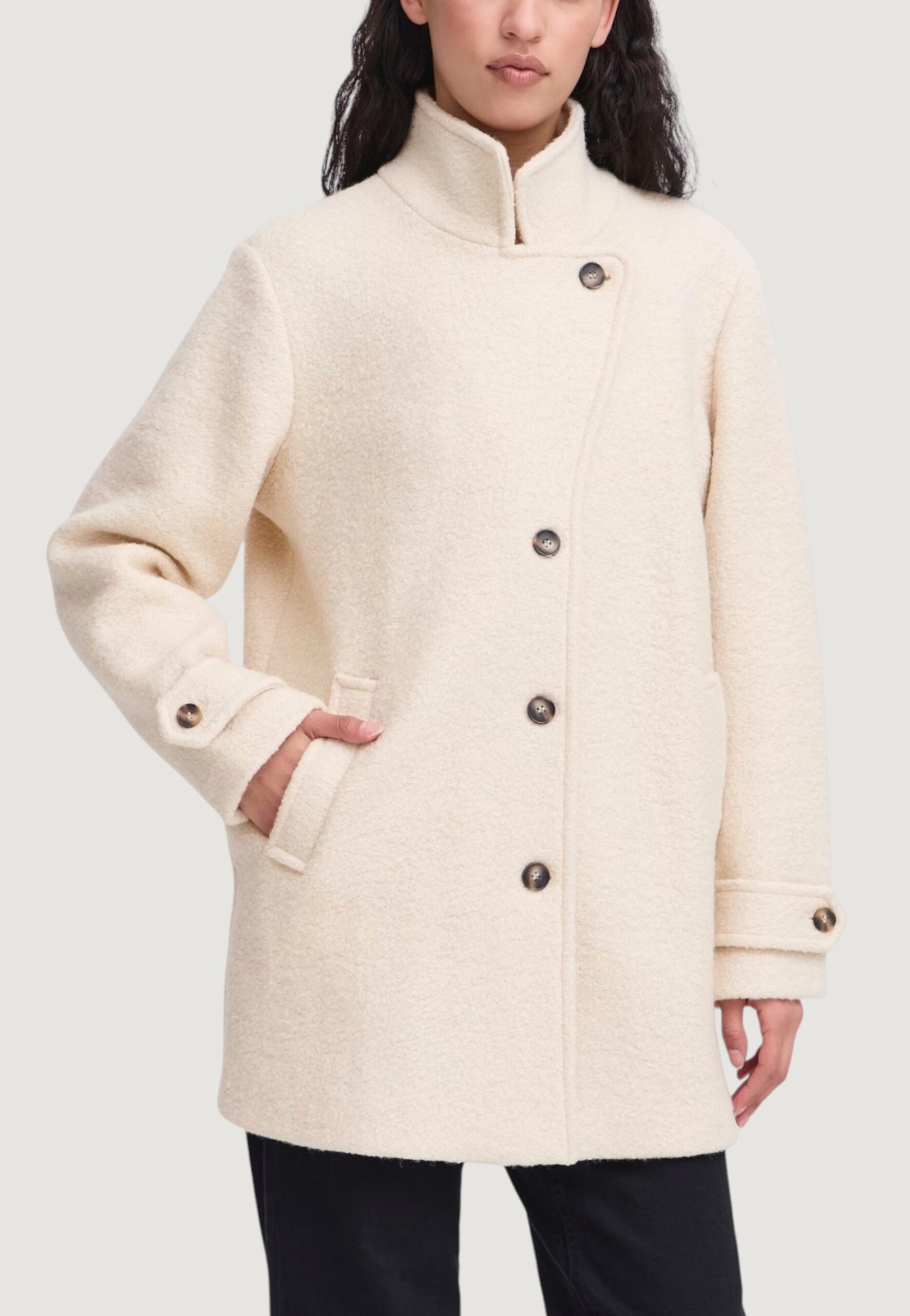 Cappotto ICHI ihstipa ja8 Panna - Foto 1