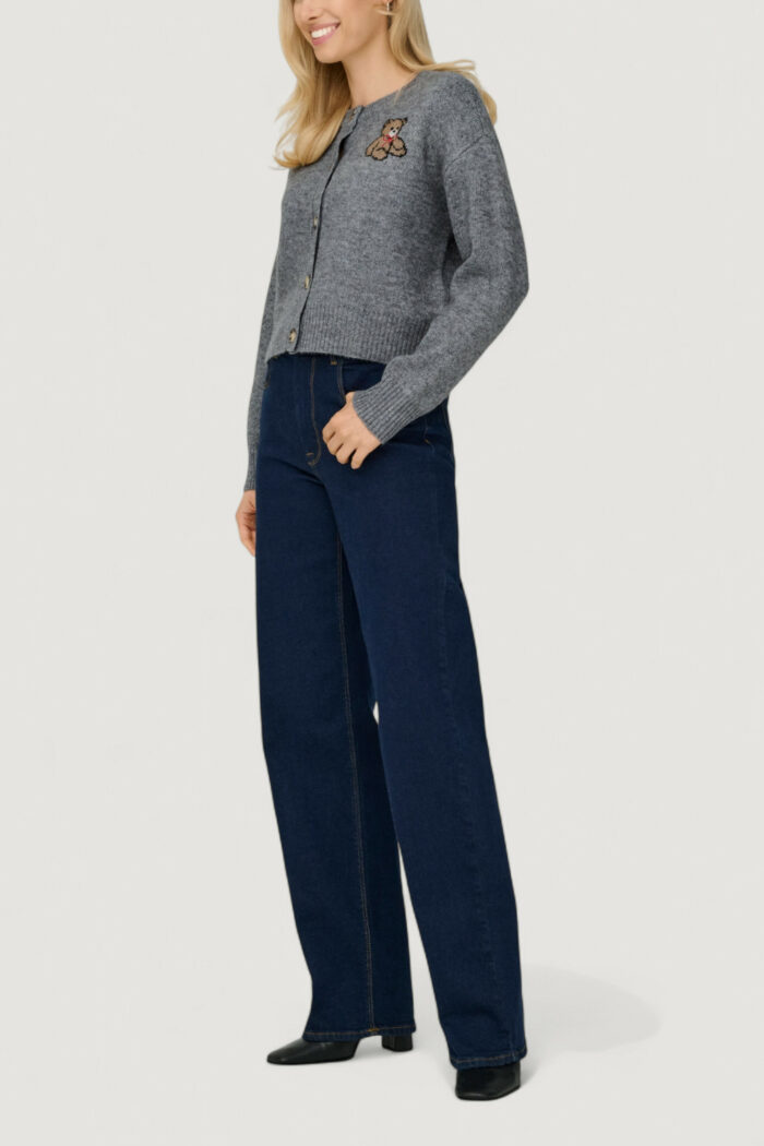 Cardigan Only onlteddy ls cardigan ex knt Grigio