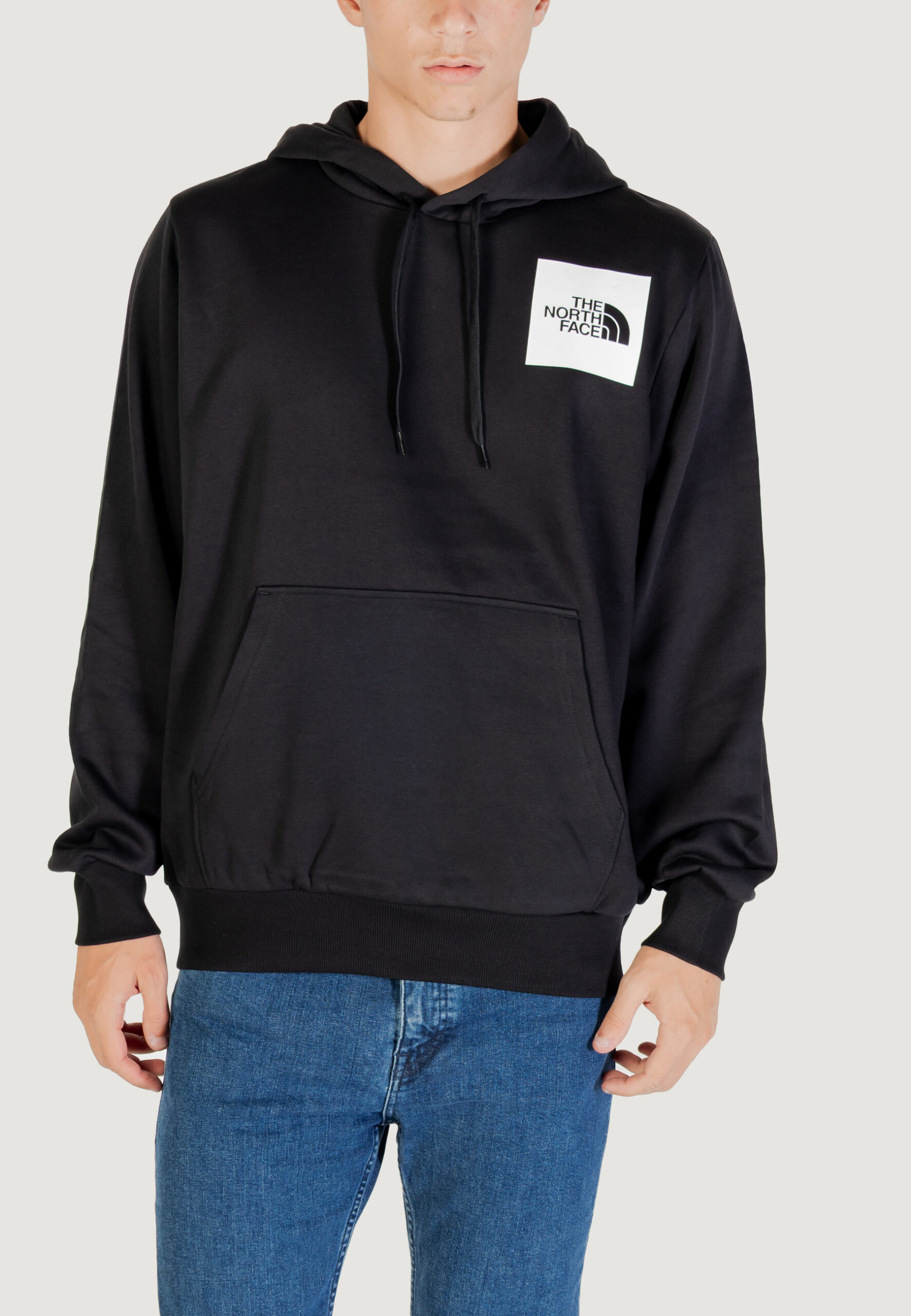 Felpa con cappuccio THE NORTH FACE m fine hoodie tnf Nero - Foto 1