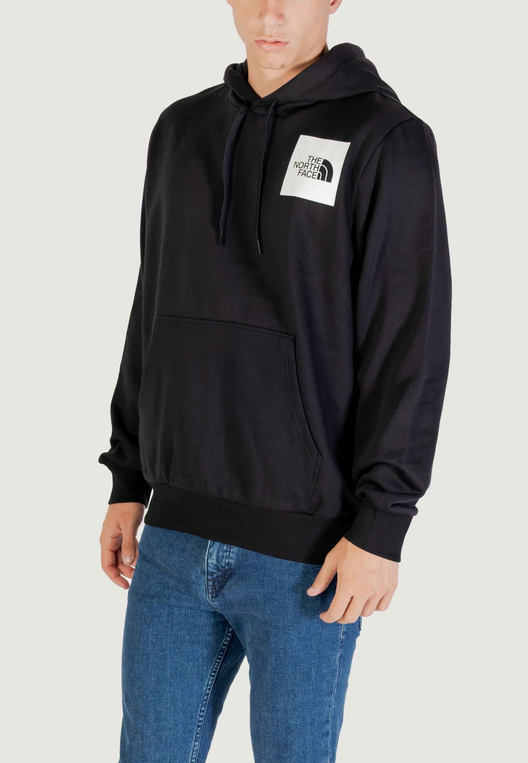 Felpa con cappuccio THE NORTH FACE m fine hoodie tnf Nero - Foto 2