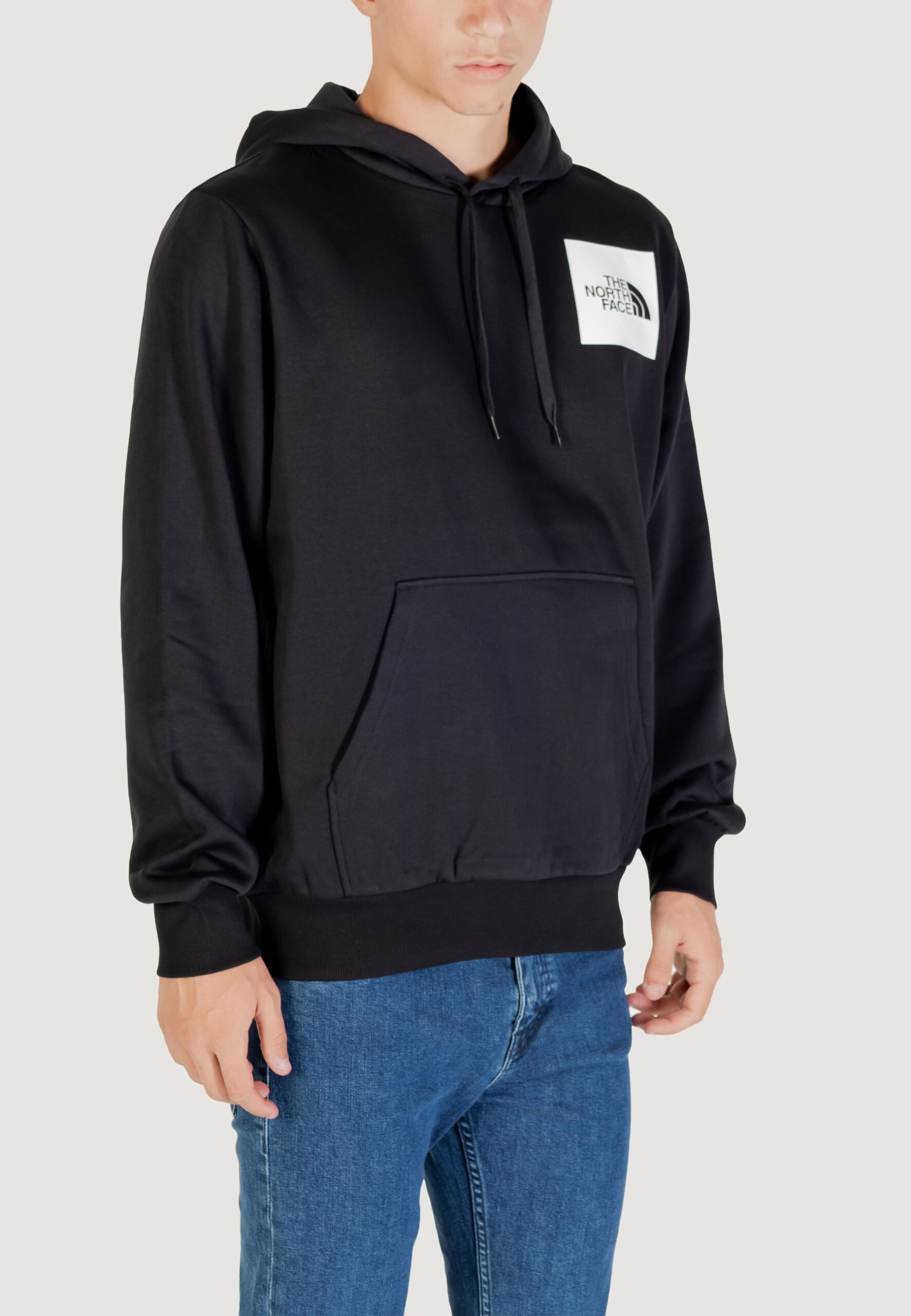 Felpa con cappuccio THE NORTH FACE m fine hoodie tnf Nero - Foto 3