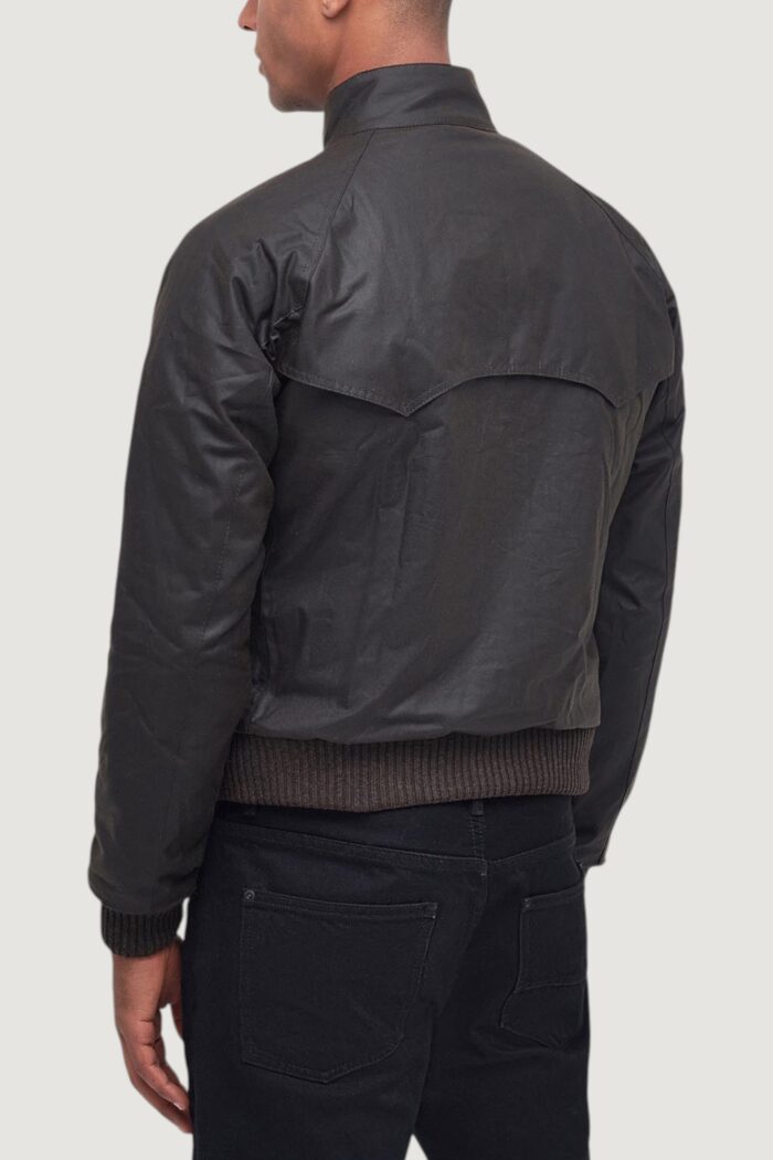 Giacchetto Barbour merchant wax Marrone Scuro