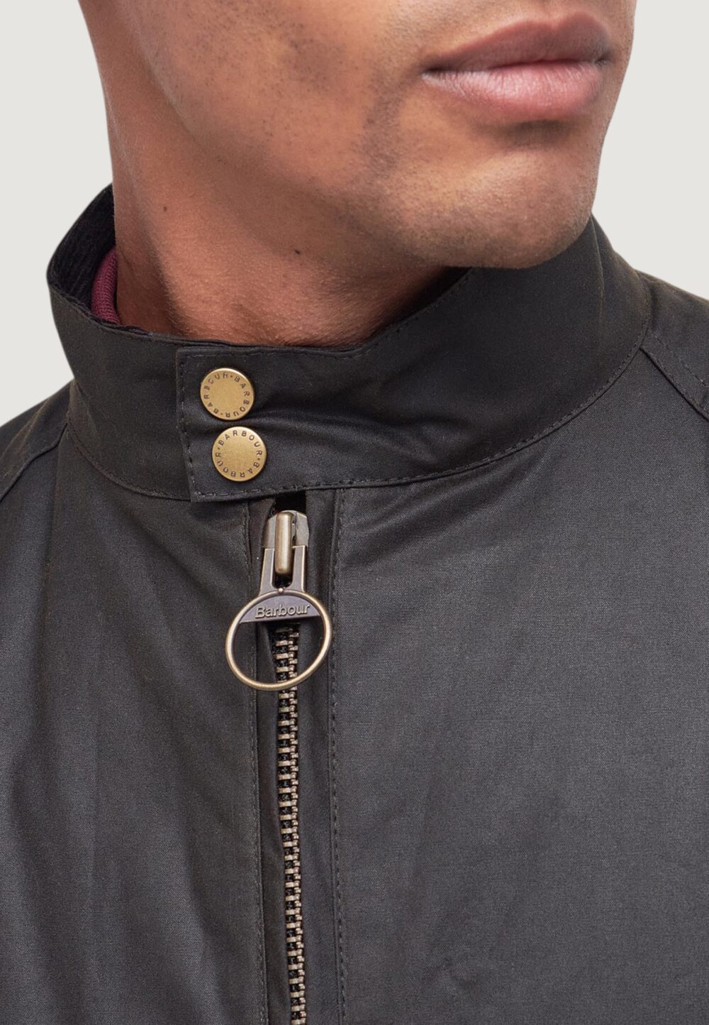 Giacchetto Barbour merchant wax Marrone Scuro - Foto 3