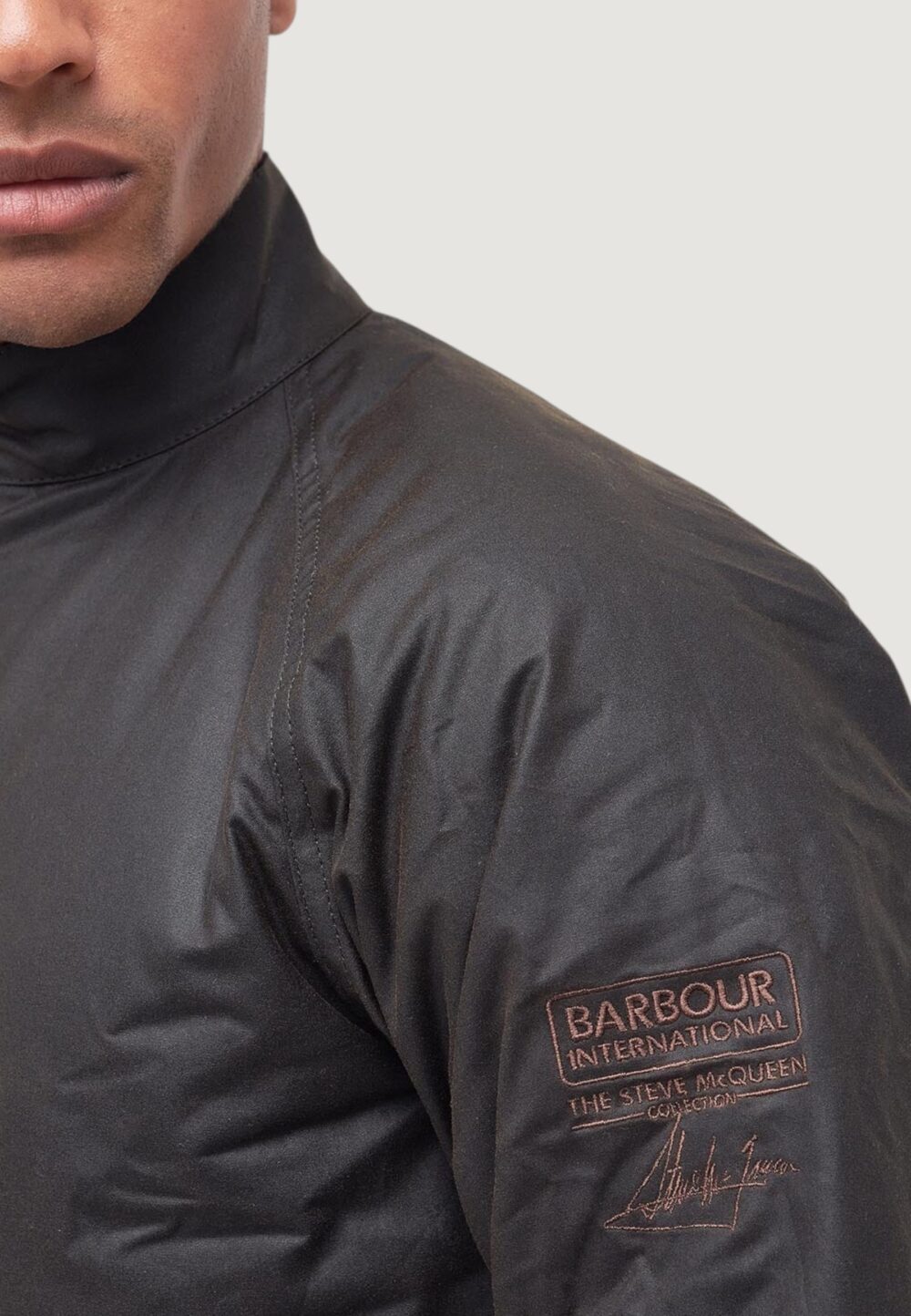 Giacchetto Barbour merchant wax Marrone Scuro - Foto 4