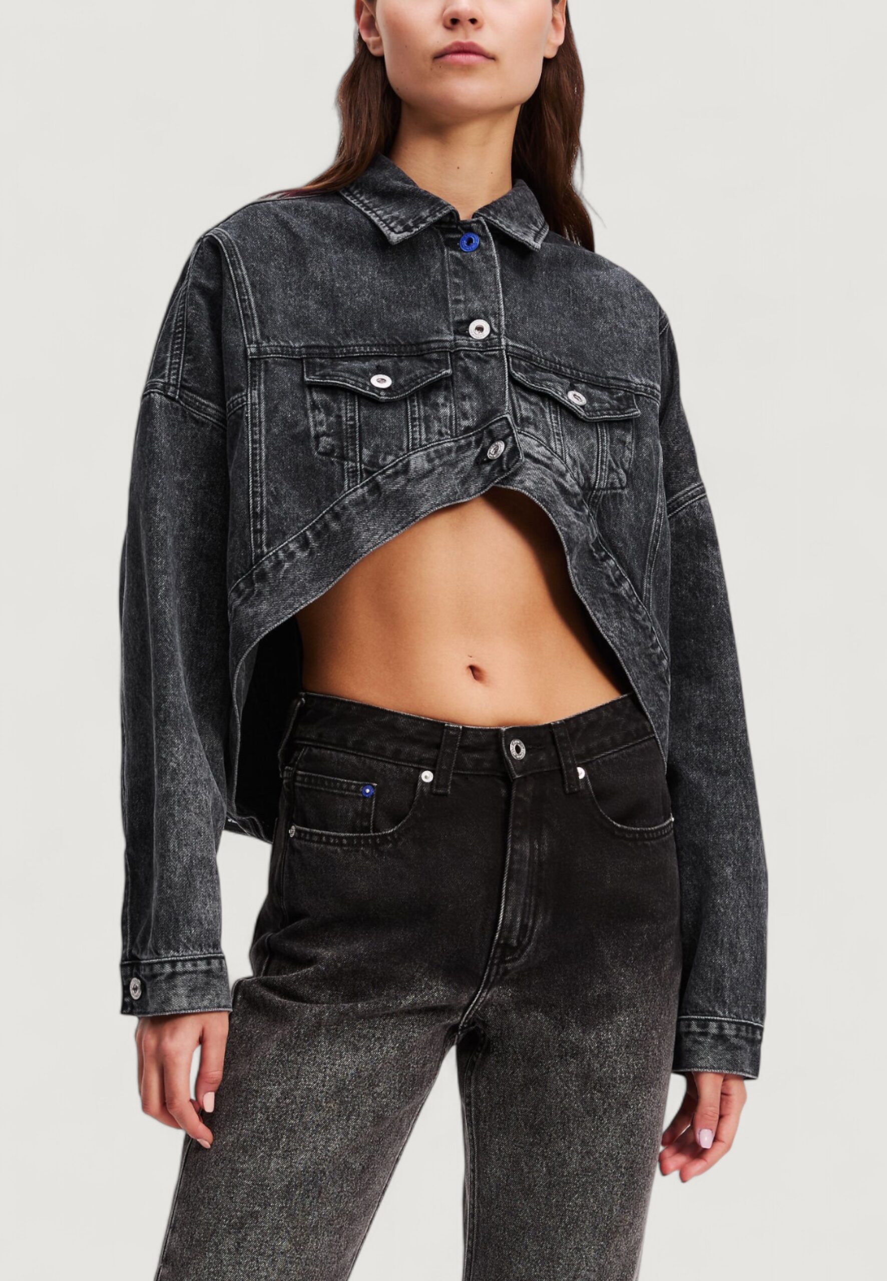 Giacchetto Karl Lagerfeld Jeans klj oversized jacket Nero - Foto 1